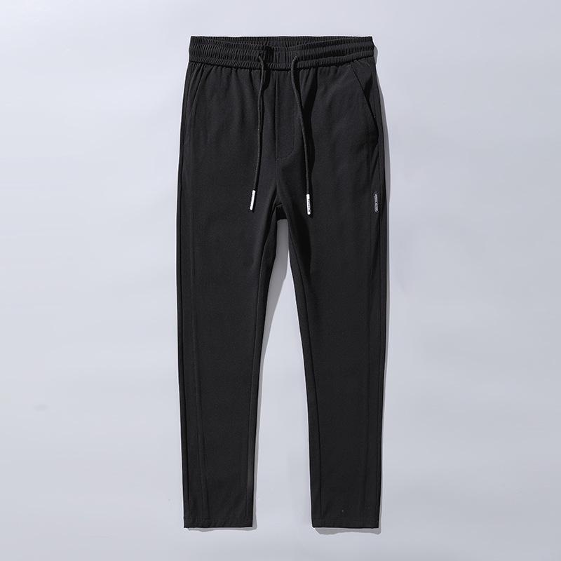 Men's Summer Ice Silk Quick-Dry Slim Fit Korean Style Straight Sports Pants