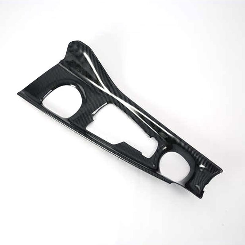 LHD RHD For Toyota C-HR CHR  2016- ABS Carbon Fiber Interior Central Console Gear Shift Panel front water cup holder cover