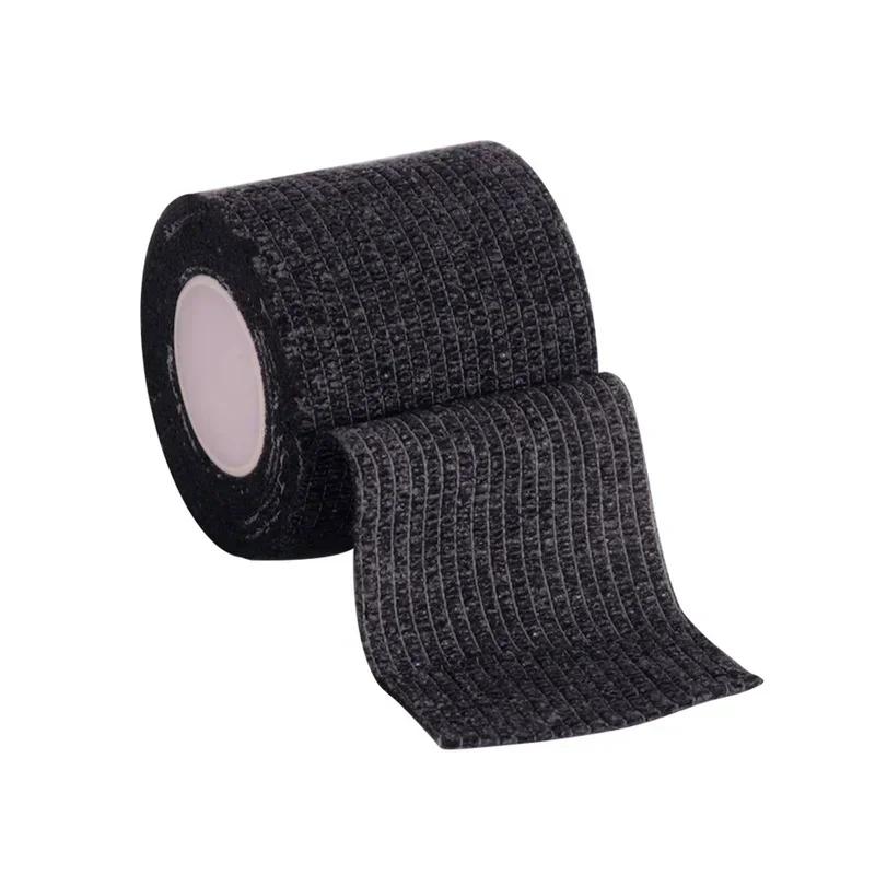 

1 Roll Children Fabric Wound Outdoor Sports Adhesive Elastic Dressing Bandage Non-woven Care Skin Patch First Aid Gauze Tape 2.5cm x 4.5m чёрный