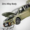 1/24 Trumpchi EMPOW55 Car Model Toy Diecast Metal Shock Absorption Street Sports Vehicle Sound and Light for Children Gift