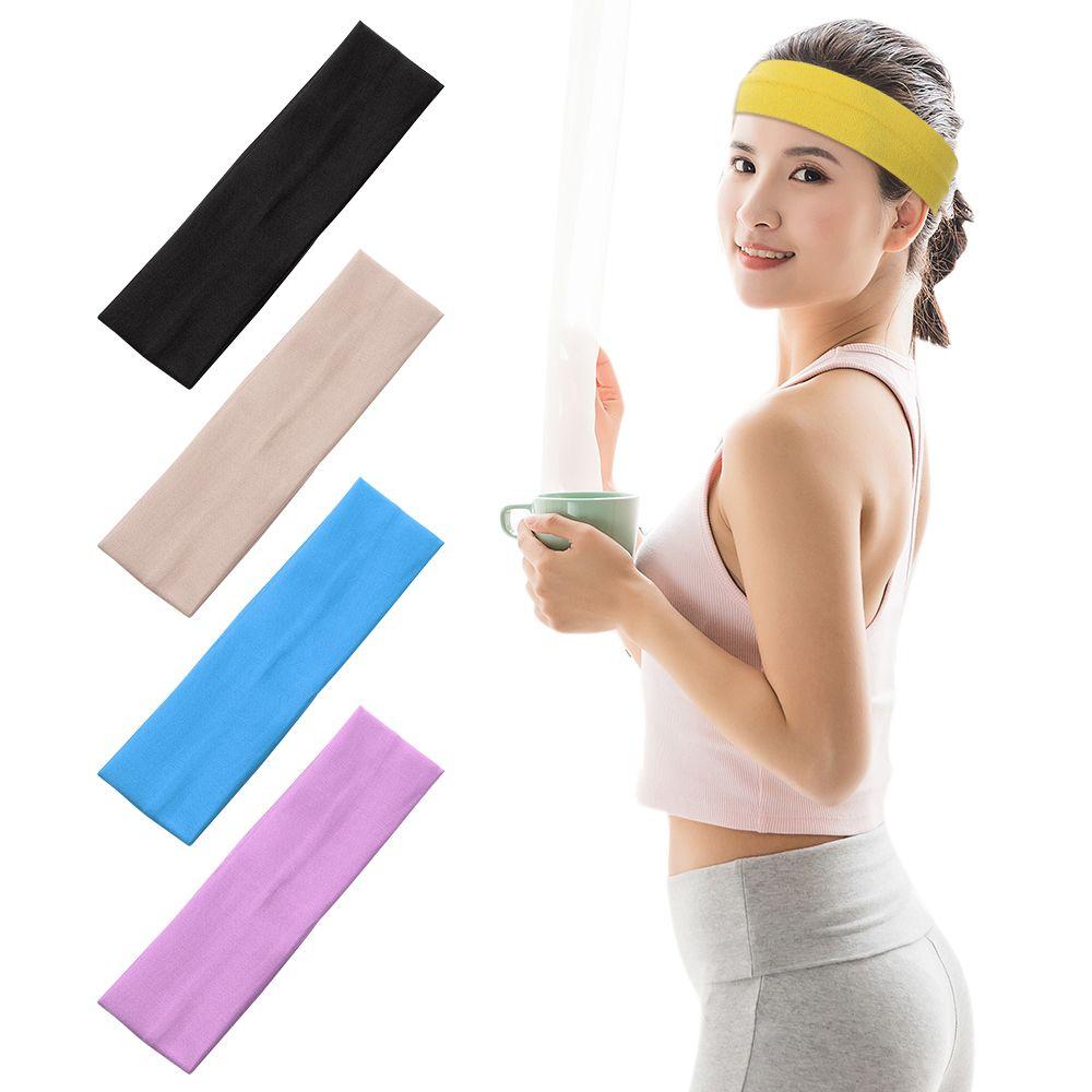 1PC Hair Accessories Fitness for Women Sports Headbands Solid Color Elastic Yoga Hair Bands