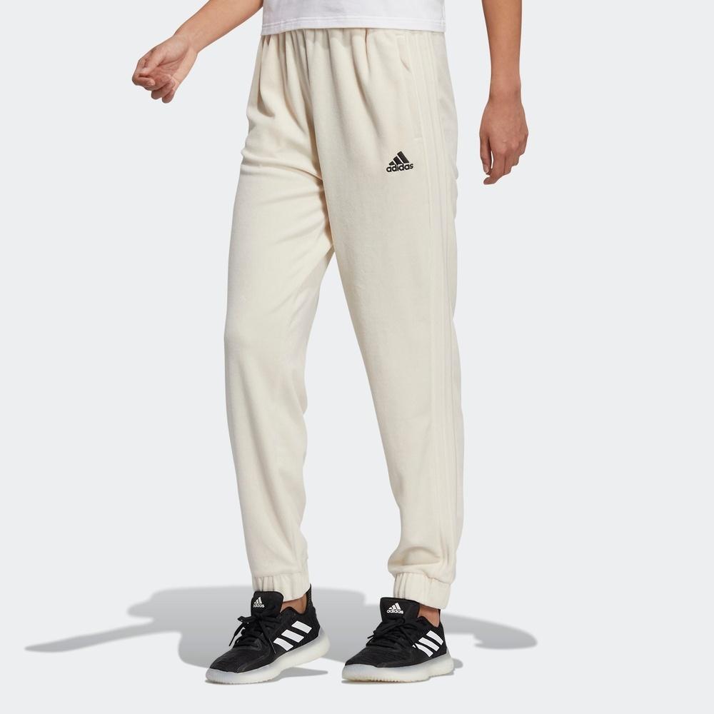 (WMNS) Adidas Velour Pants Asia Sizing 'White' Women's HG1824