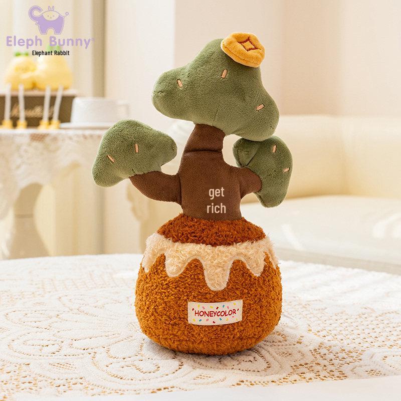 Money Tree Plush Doll - Creative Persimmon Ruyi Home Decoration Gift for Women