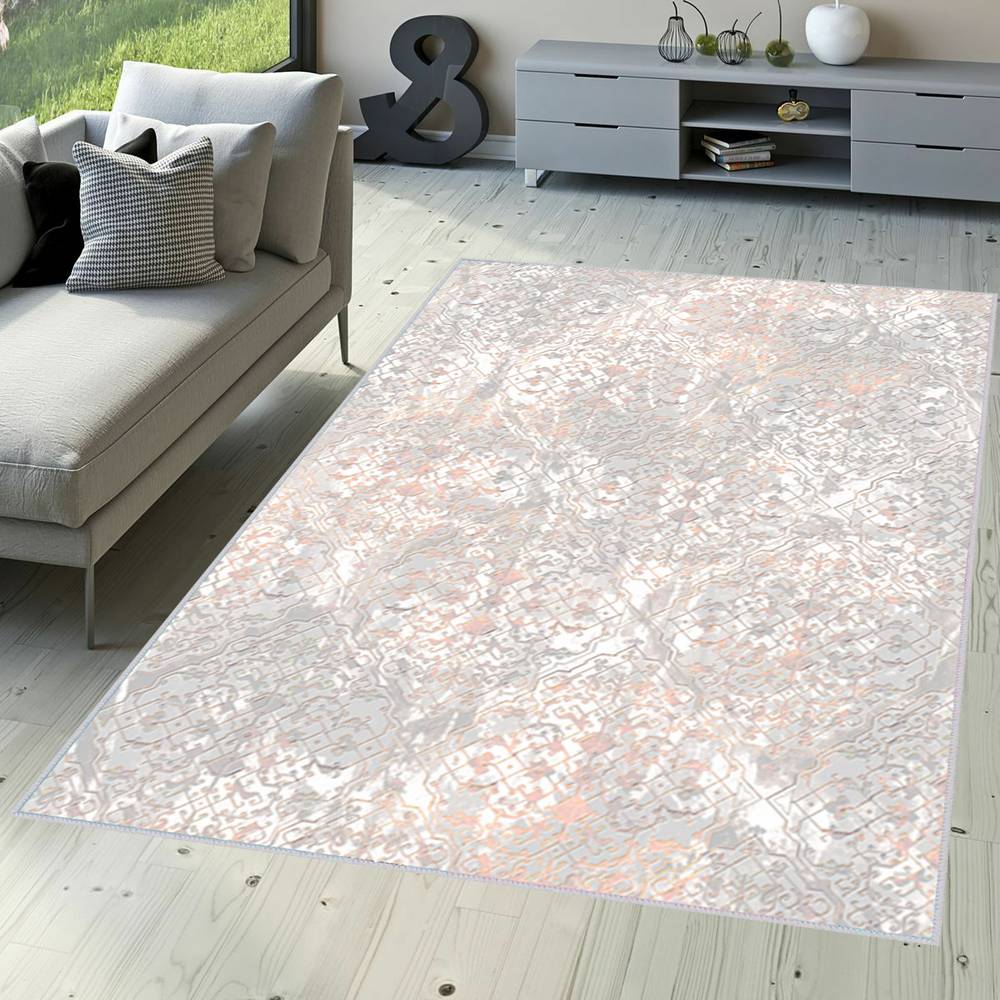 

Eliana Home Washable Printed Carpet LNA1523-HT385 50x80 серый