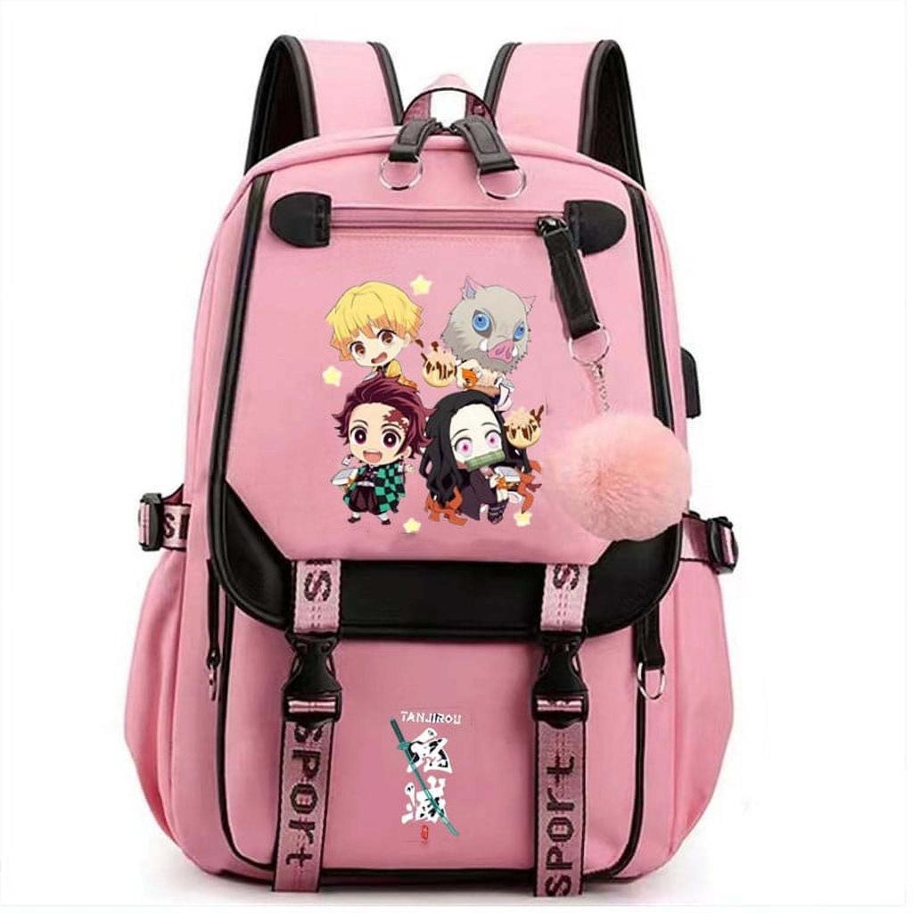 Backpack Student School Bag Fashion Backpack Usb Computer Bag Large Capacity Burden Reduction School Bag