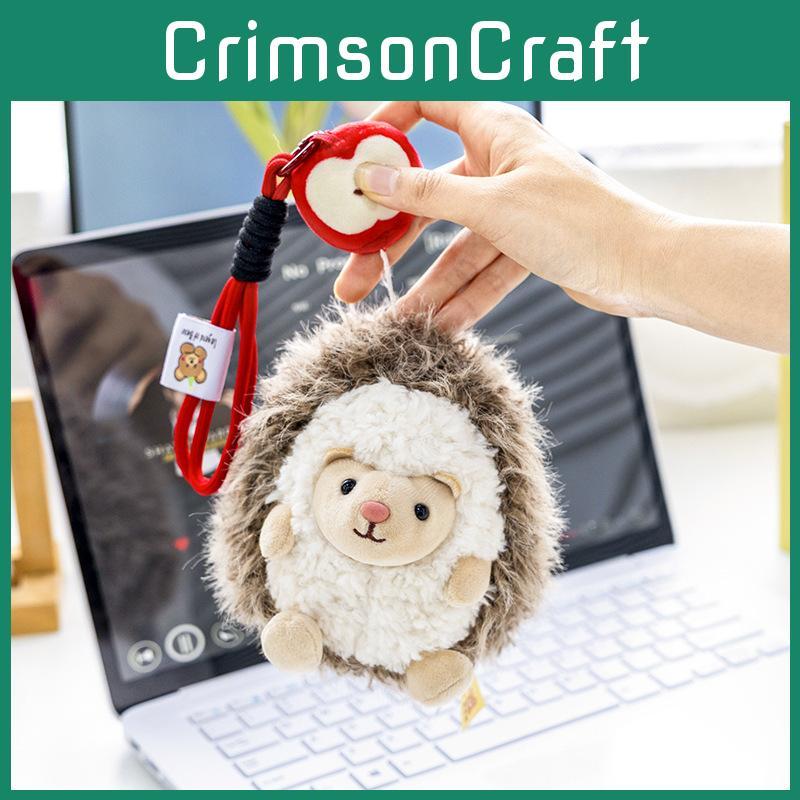 Cartoon Cute Hedgehog Animal Plush Doll Pendant For Bag Decoration