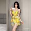Yellow War Robe Sexy Women's Erotic Women's Underwear Tight Suspenders Passion Seduction Women's Midnight Charm Set 2426