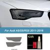2 Pcs Car Headlight Protective Film Smoked Black Tint Wrap Vinyl Transparent TPU Sticker For A A5 S5 RS5 8T 8F 8W6 2011-On