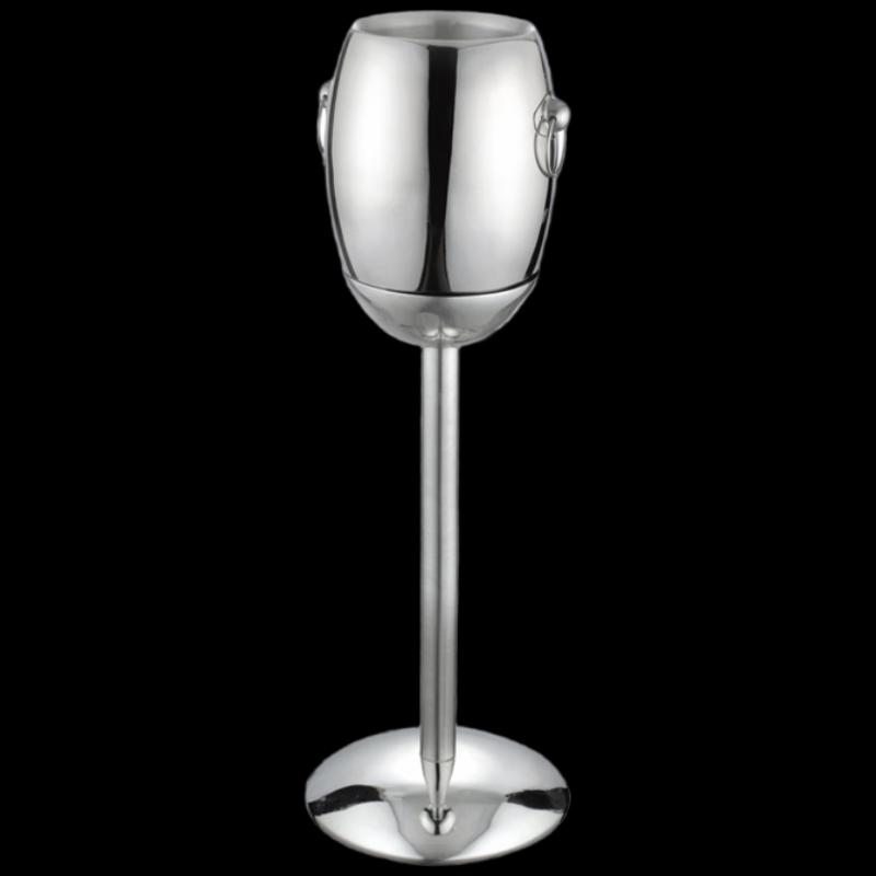 Stainless Steel Ice Bucket with French High Stand Set