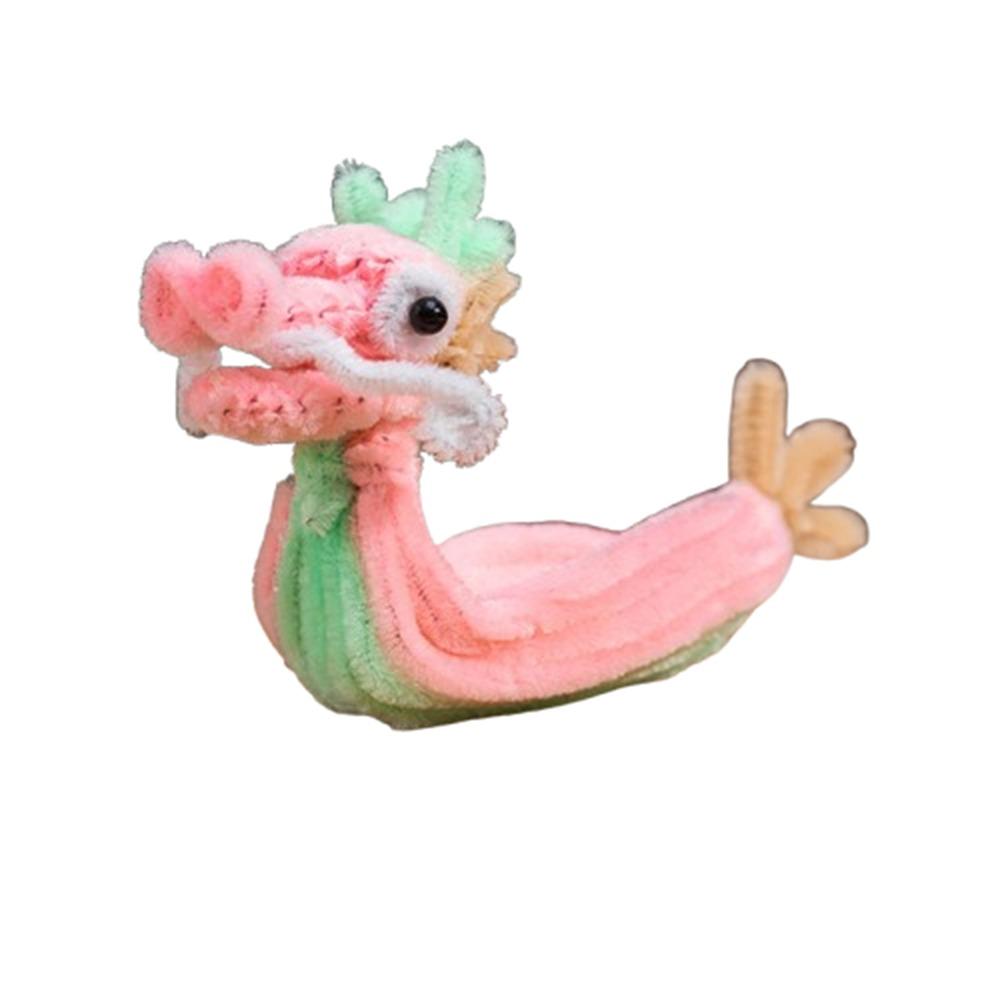 

Мультяшные ручные игрушки-лодки-драконы в китайском стиле, набор материалов для самостоятельной сборки лодки, детские игрушки розовый