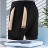 Men's Quick-Dry Double-Layer Running Shorts, Euro Size, Casual Summer Style