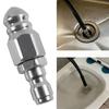 Stainless Steel High Pressure Nozzle Replacement Fast Connect Metal Pipe Cleaning Nozzle For Deep Cleaning Enduring