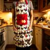 Canvas Apron with Multi-Pockets Egg Gathering Apron for Farm Home Adjustable