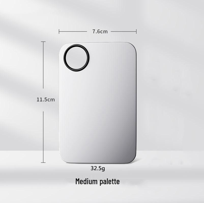 

Heart-shaped Stainless Steel Makeup Mixing and Scraper Set: Spatula, Palette, and Stick.