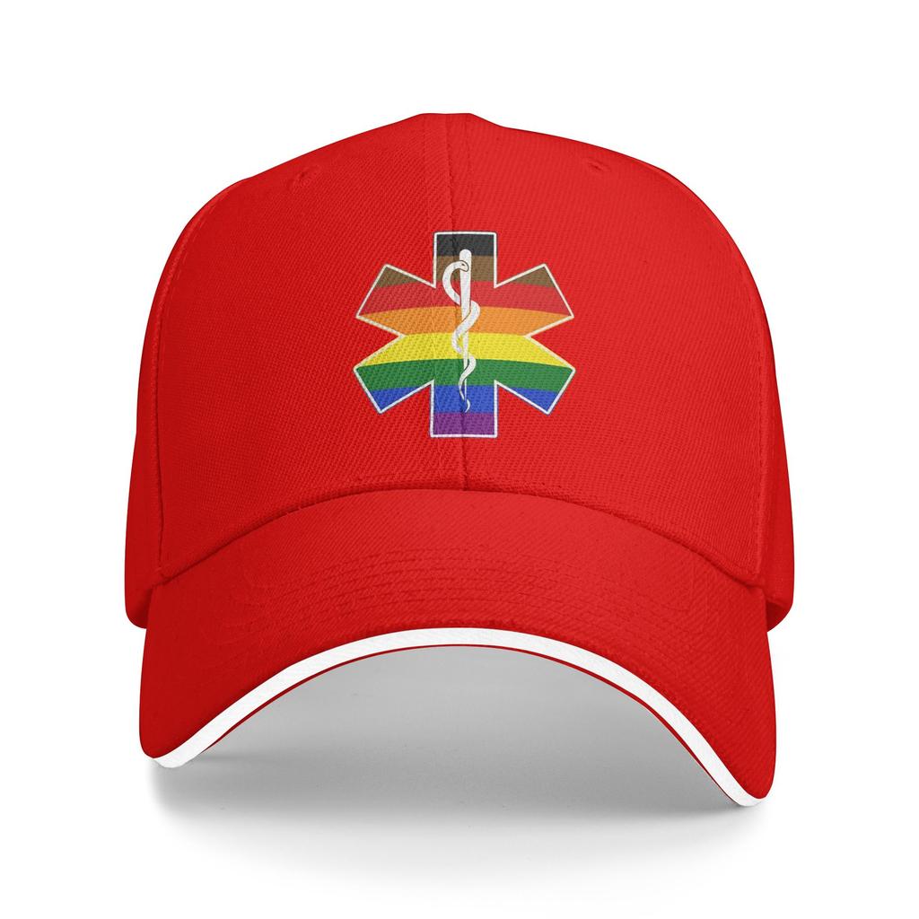 Star Of Life Philly Pride Baseball Cap Healthcar Casual Couple WomenTrucker Hat Hot Sale Print Kpop Rock Baseball Caps Gift