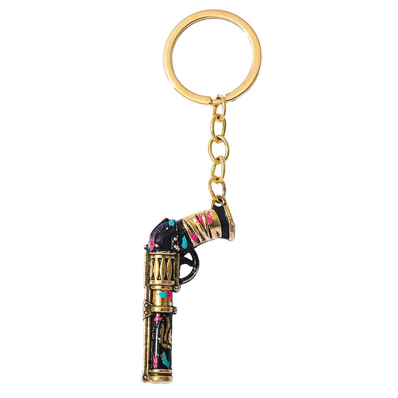 

Arcane Jinx Gun Metal Keychain League Of Legends Model Keyring Collectible Metal Keychain
