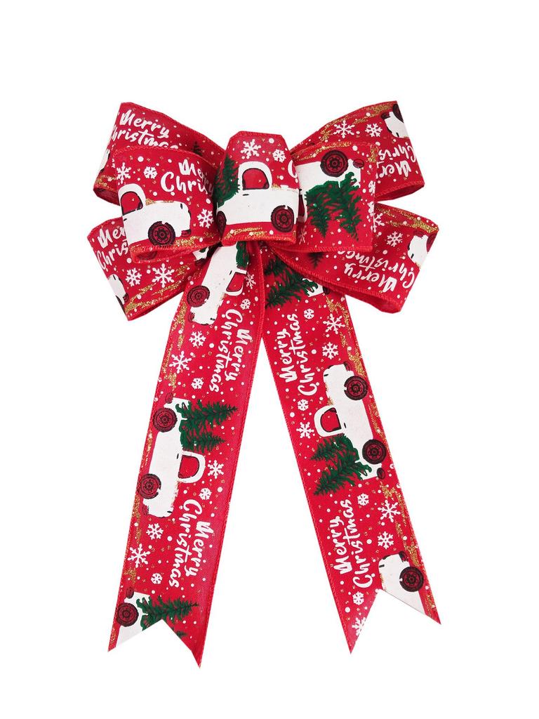 Christmas Bows Ribbon Bows Xmas Tree Ornaments Big Bow New Year Christmas Home Party Crafts Decoration