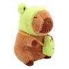 22cm Cute Frog style Capybara Plush Toy Movie Stuffed Animals Adorable Stuffed Capibara Dolls Birthday or Holiday Gifts for Kids
