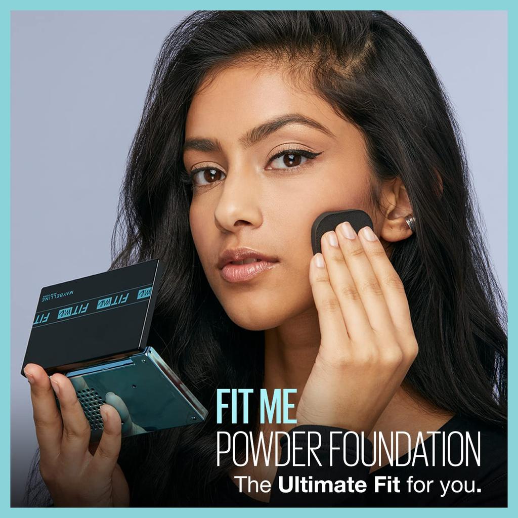 Maybelline New York Fit Me Powder Foundation 9g Shade 235 Full Matte Coverage SPF44 24Hr Oil Control Lightweight Shine Free Longlasting Makeup