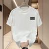 American Trendy Brand Pure Cotton Men'S Printed Short-Sleeved T-Shirt Trendy Men'S And Women'S Versatile Round Neck T-Shirt Men'S