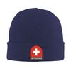 Coat Of Arms Of Switzerland Flag Warm Knitted Cap Winter Knit Bonnet Hat Skullies Beanies Hip Hop Caps for Unisex