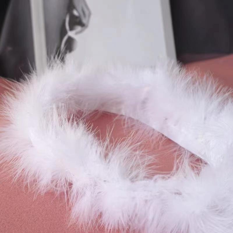 Feather1M 5M 10Meters Dyed Colorful Marabou Turkey Feathers Trim 8-10CM Soft Plumes Ribbon Fringe for Wedding Dress Sewing Decoration