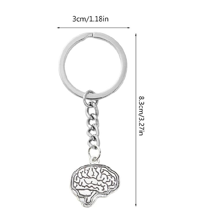 for Key Holder Psychologist Body Parts for Key Ring for Creative Charm Keyring H