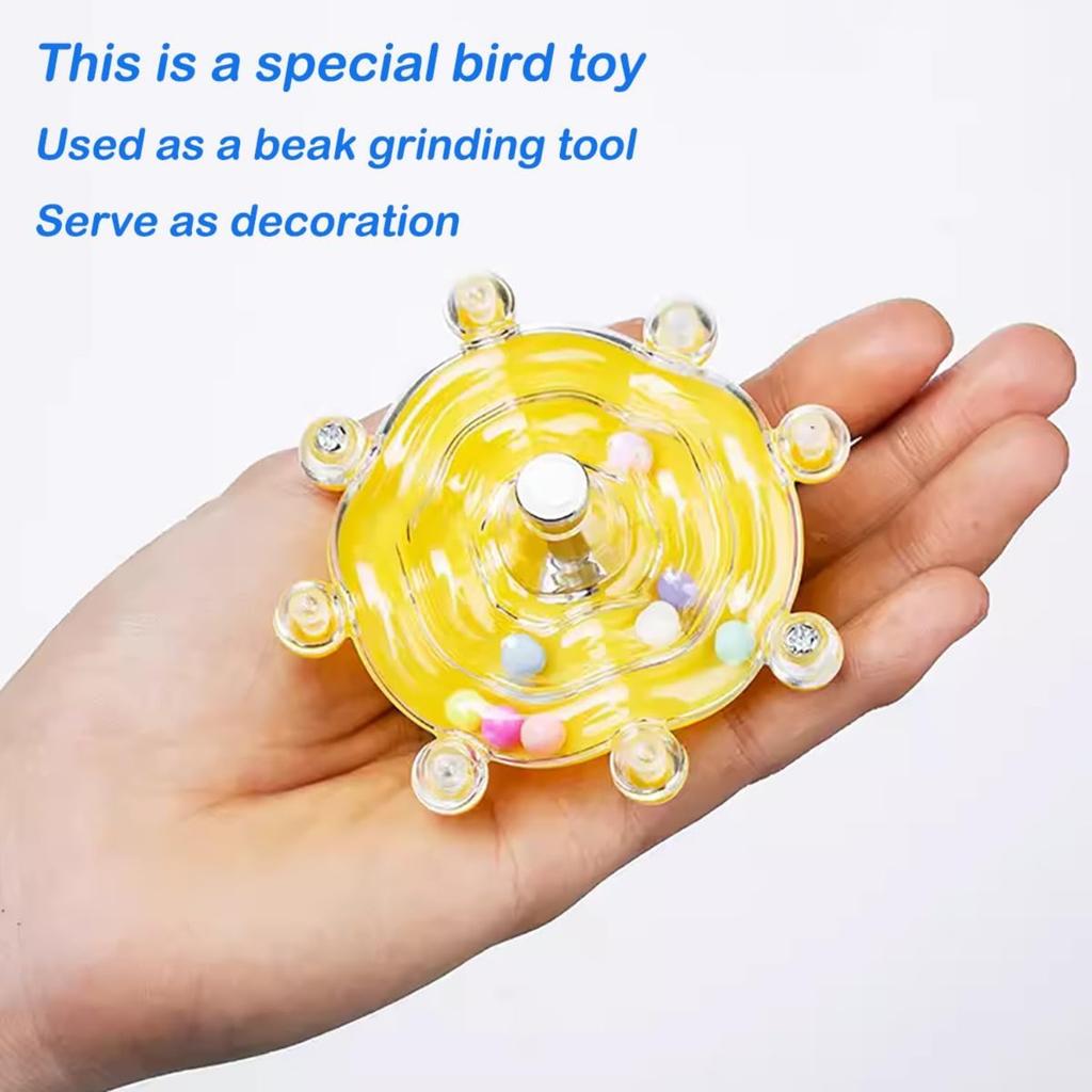 Interactive Parrot Toy Bird Cage Toy for Parrots Rotating Treat Dispenser,  for Mental Stimulation and Entertainment