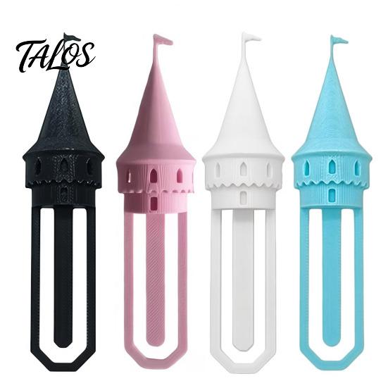 Tower Shaped Bookmark Castle Paper Clip Bookmark, 3D Printed Cute Book Page Fairy Tale Markers for Reading, Fantasy Medieval Paperclip Students