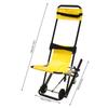 Portable Folding Evacuation Manual Lift Stair Chair with 350 lbs Load Capacity 4 Wheels - for Seniors, Daily Transfer
