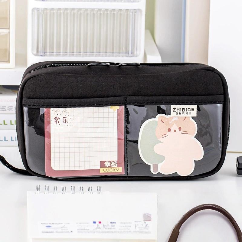 

Transparent Pencil Case For Girls 2026 New High-Capacity Stationery Box High Aesthetic Pencil Case For Middle School