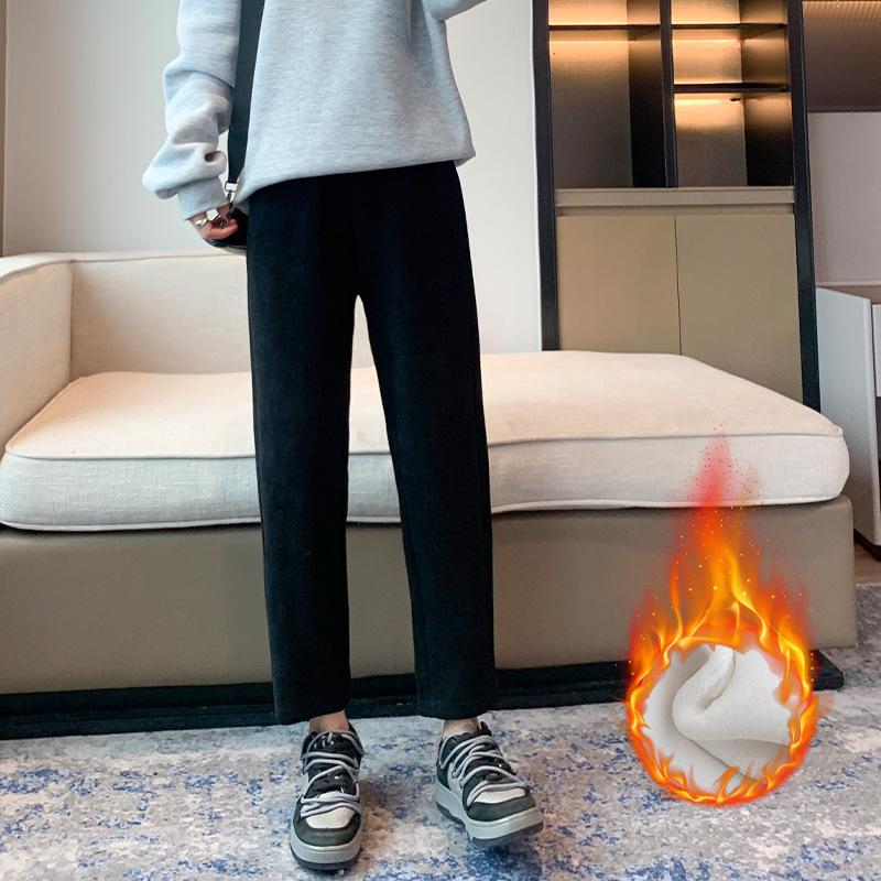 Harlan Pants Women's Autumn and Winter New European Cotton Velvet Sweatpants Loose Corduroy Casual Radish Pants