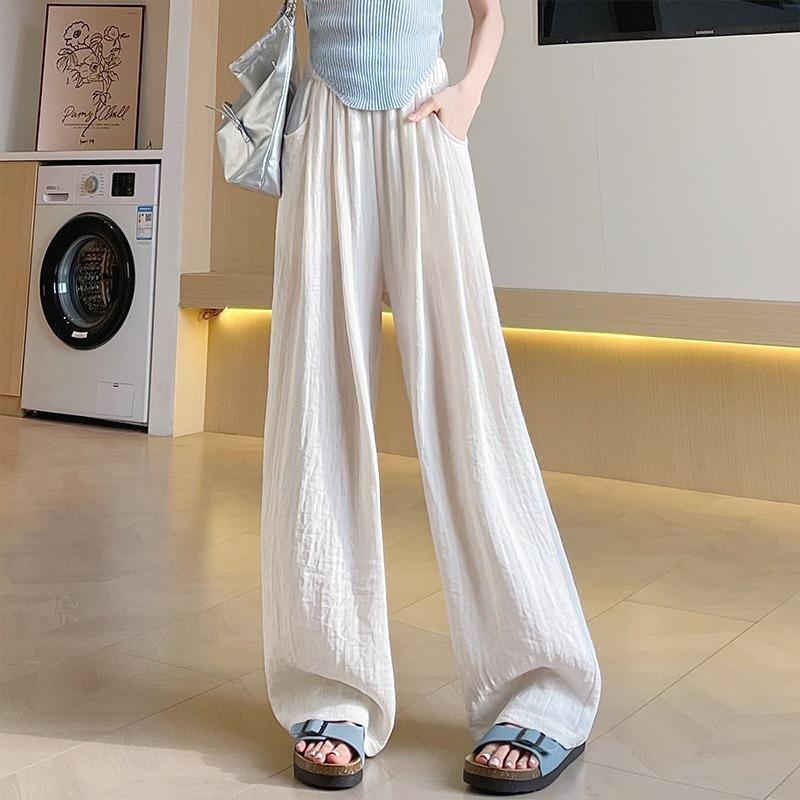 Lazy wind Yamamoto wide-leg pants women's summer thin new high-waisted thin loose drape straight casual pants