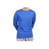 Nike Solid Color Crew Neck Logo Long Sleeve T-Shirt Men Tops Blue 727980-493