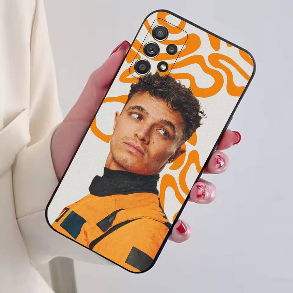 Racer Lando N-Norris Phone Case For Samsung S25,S24,S21,S22,S23,S30,Ultra,S20,Plus,Fe,Lite,Note,10,Black Cover