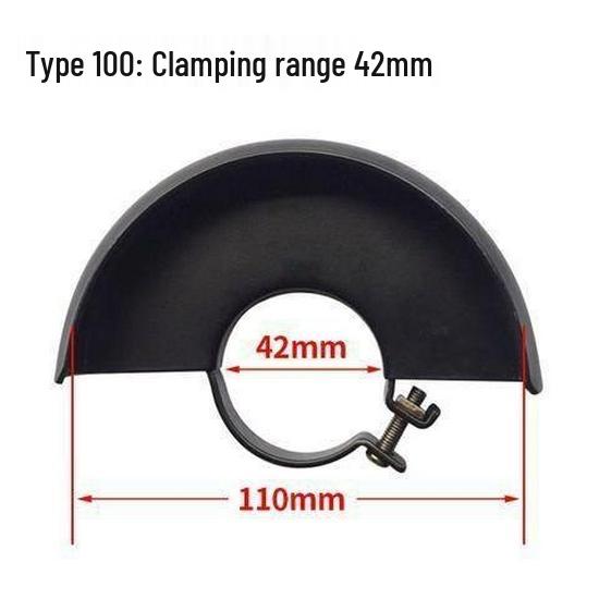 Angle Grinder Dust Guard & Accessory Set: 100/125 Guard, Handle, Polisher, Pressure Plate, Wrench