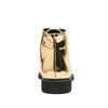 Men Gold Ankle Boots Motorcycle Casual Men’s Wingtip Dress Formal Leather Tuxedo Wedding Dance Boots