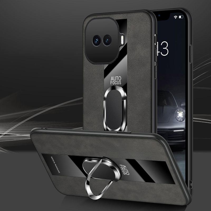 For Vivo iqoo 15R case Combines Suede Leather + Hybrid Hard Soft Shell Anti-Scratch Multi-Angle Stand Case for VIVO IQOO 15R Phone casing
