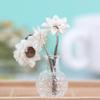 2Pcs 1:12 Dollhouse Miniatures Glass Vase Model Doll House Flowerpot Decor Toy