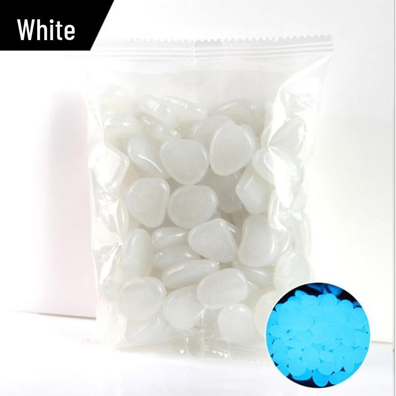 2cm Luminous Resin Stones, 50 Pcs/bag, for Aquarium, Garden, or Courtyard Landscaping