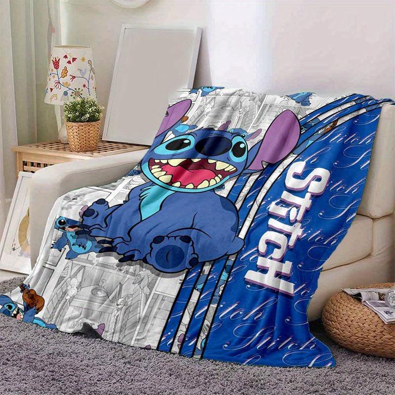 

Плед Lilo & Stitch Ультрамягкий, Теплый, Уютный Плед для Гостиной, Дивана, Аксессуар для Путешествий на Четыре Сезона Милый Мультяшный Персонаж Домашний Декор 80x120cm