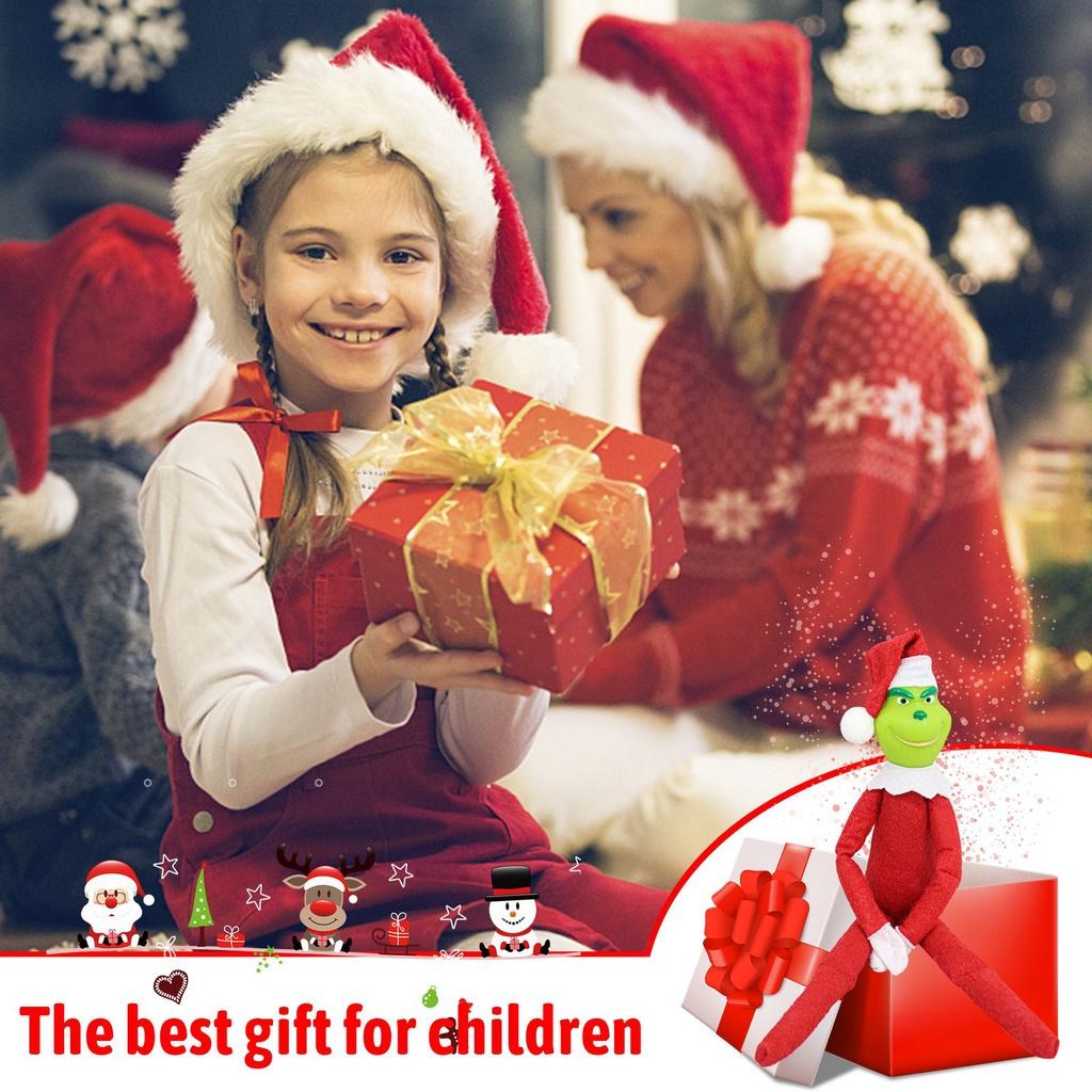 Christmas Grinch Doll Decorations Soft Comfortable And Perfect As Holiday Ornaments And Gifts