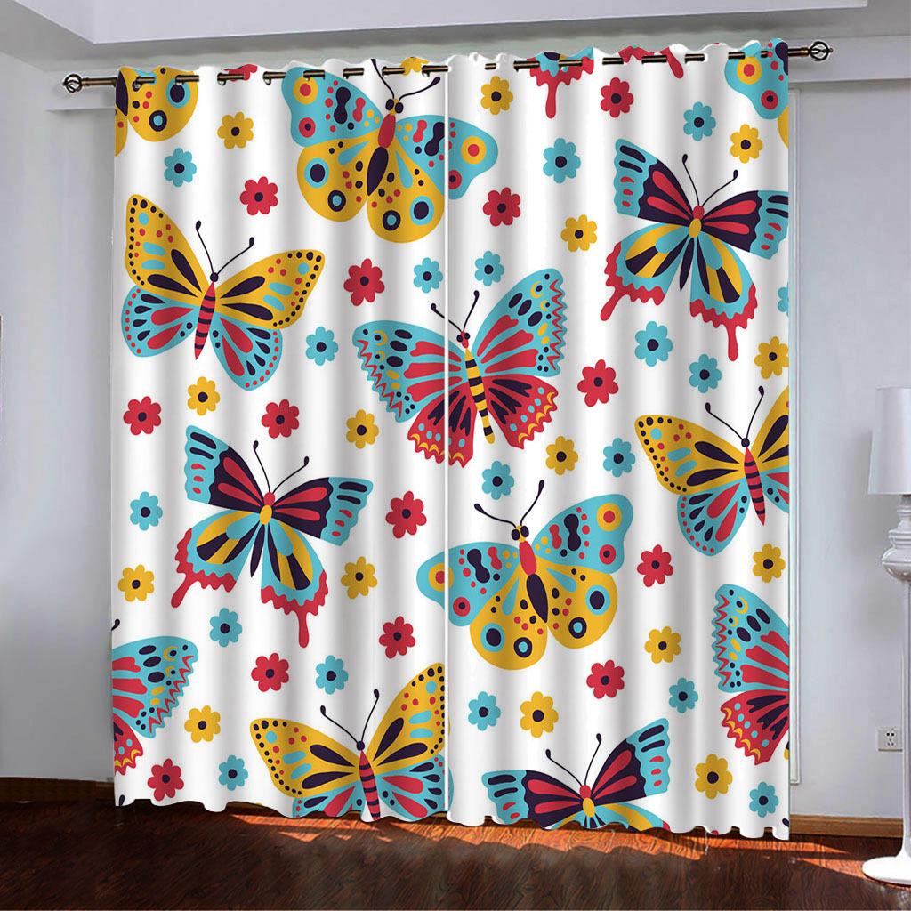 Vintage Style Cartoon Animal Series High Density Blackout Curtain Digital Printing