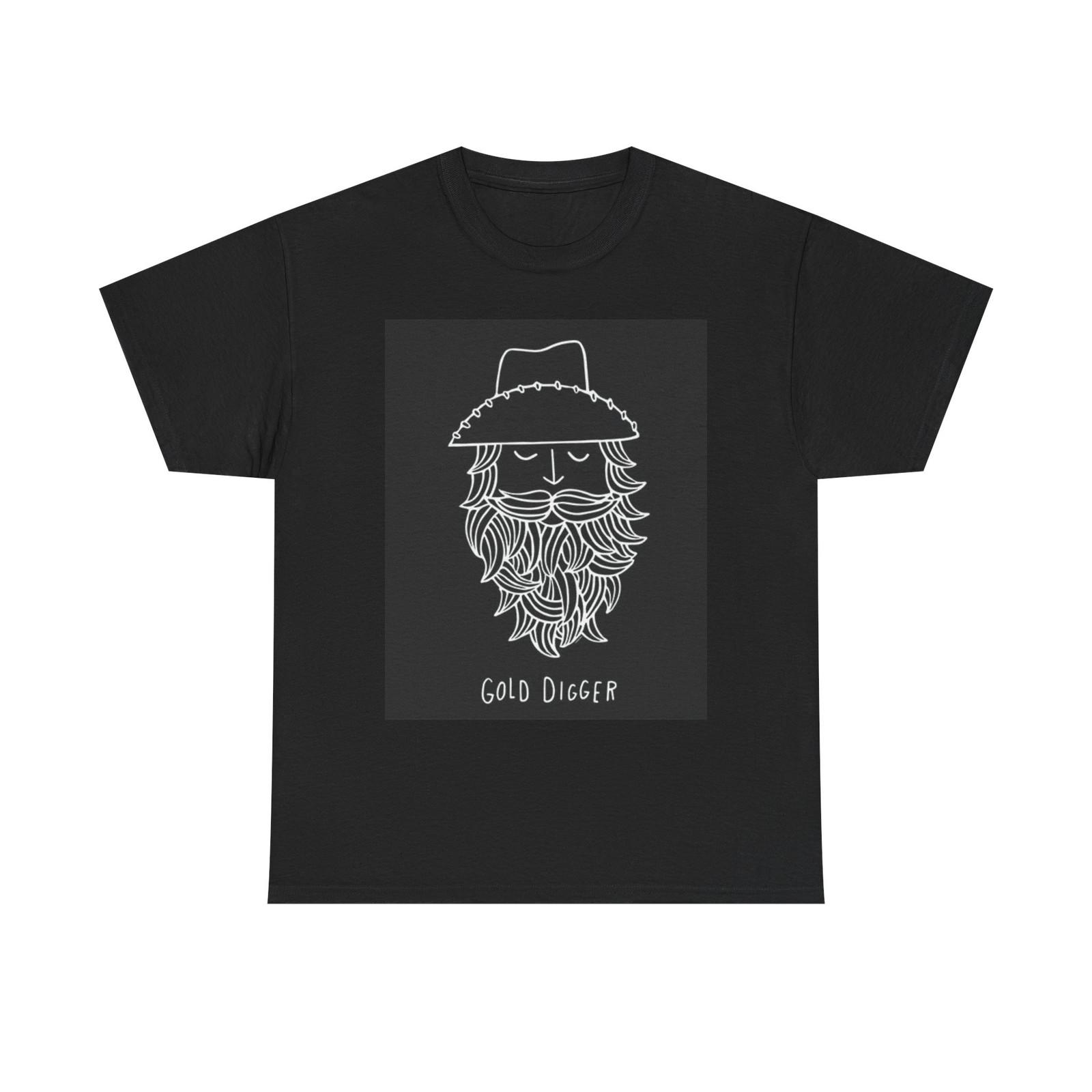 Gold Digger Funny Gold Rush Graphic T Shirt S-5XL Unisex Heavy Cotton Tee XXXL