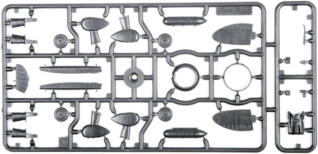 Clear Prop Scale Japanese Navy Type 96 Model 2 Carrier Fighter Early Model Starter Kit Plastic Model CPU72006 Molded in Color 1/72