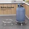 Stainless Steel Cylinder Gas Bottle Mobile Bracket Gas Tank Bracket Storage Supply