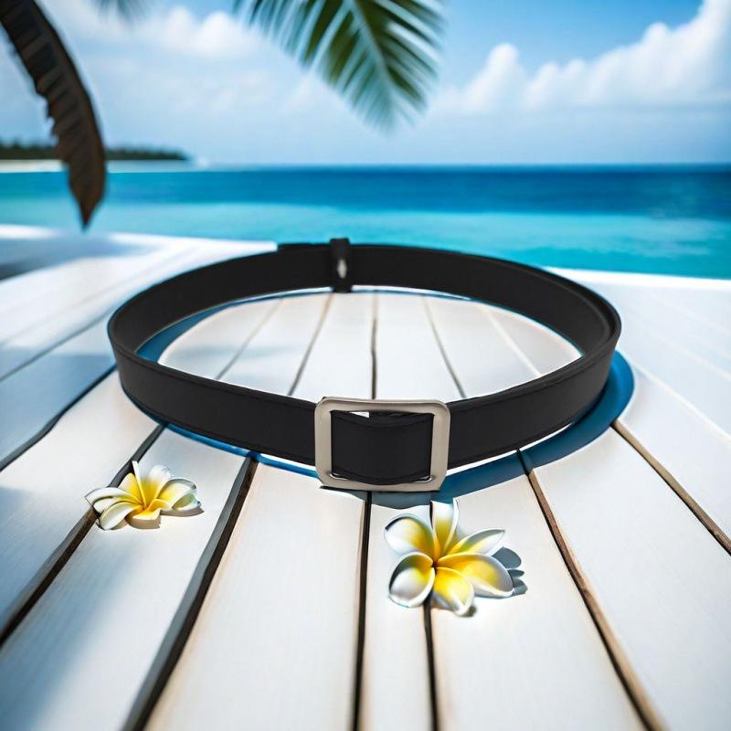Pu Womens Chic Slim Waist Belt Perfect For Casual And Fashionable Daily Wear Black In