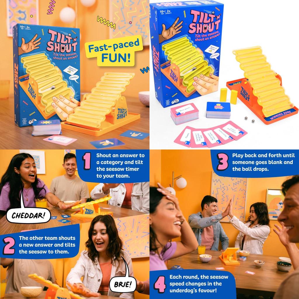 Tilt N Shout Plastic Diy Shaking Balance Board For Family Fun And Kids Entertainment
