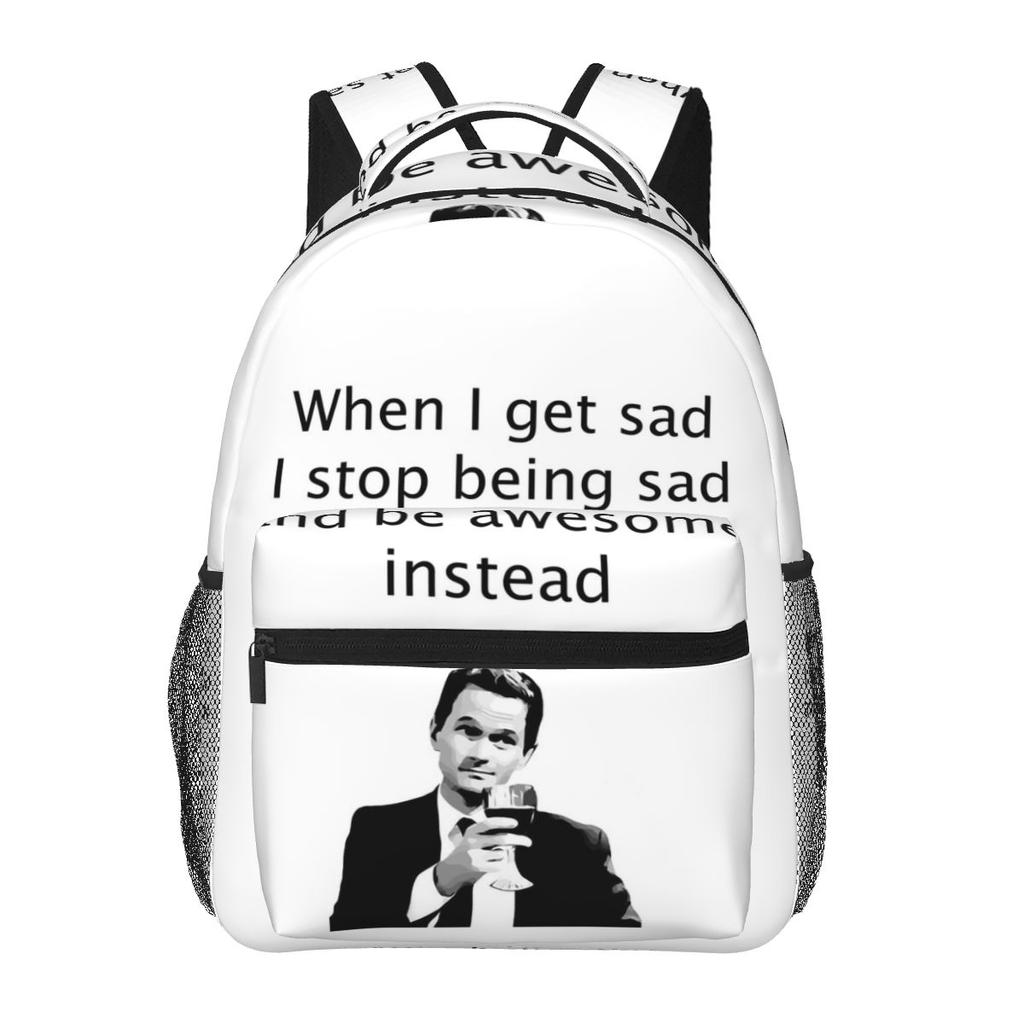 How I Met Your Mother Backpack Student Boys Girls BookBag Kids School Bag Computer Shoulder Bags for Men Women