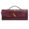 Premium Clutch Bag Horizontal Trendy Dinner Bag Crocodile Pattern Retro Shoulder Oblique Span Baguette Women'S Bag